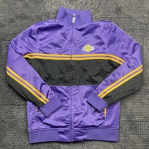 Los Angeles Lakers UNK Blue Label Track Jacket Men's M Purple‎ Black NBA Zip Up